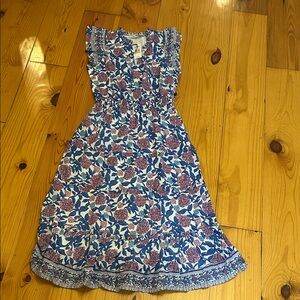 NWT Vineyard Vines Blue and Pink Floral Maxi Dress